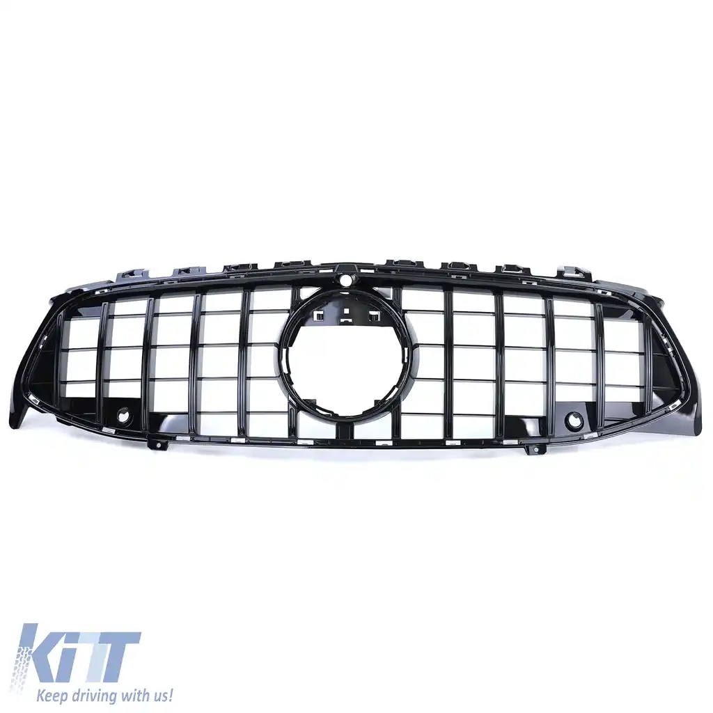 Grilaj radiator sport negru lucios potrivit pentru Mercedes CLA C118 X118 2019-2022-image-6257792