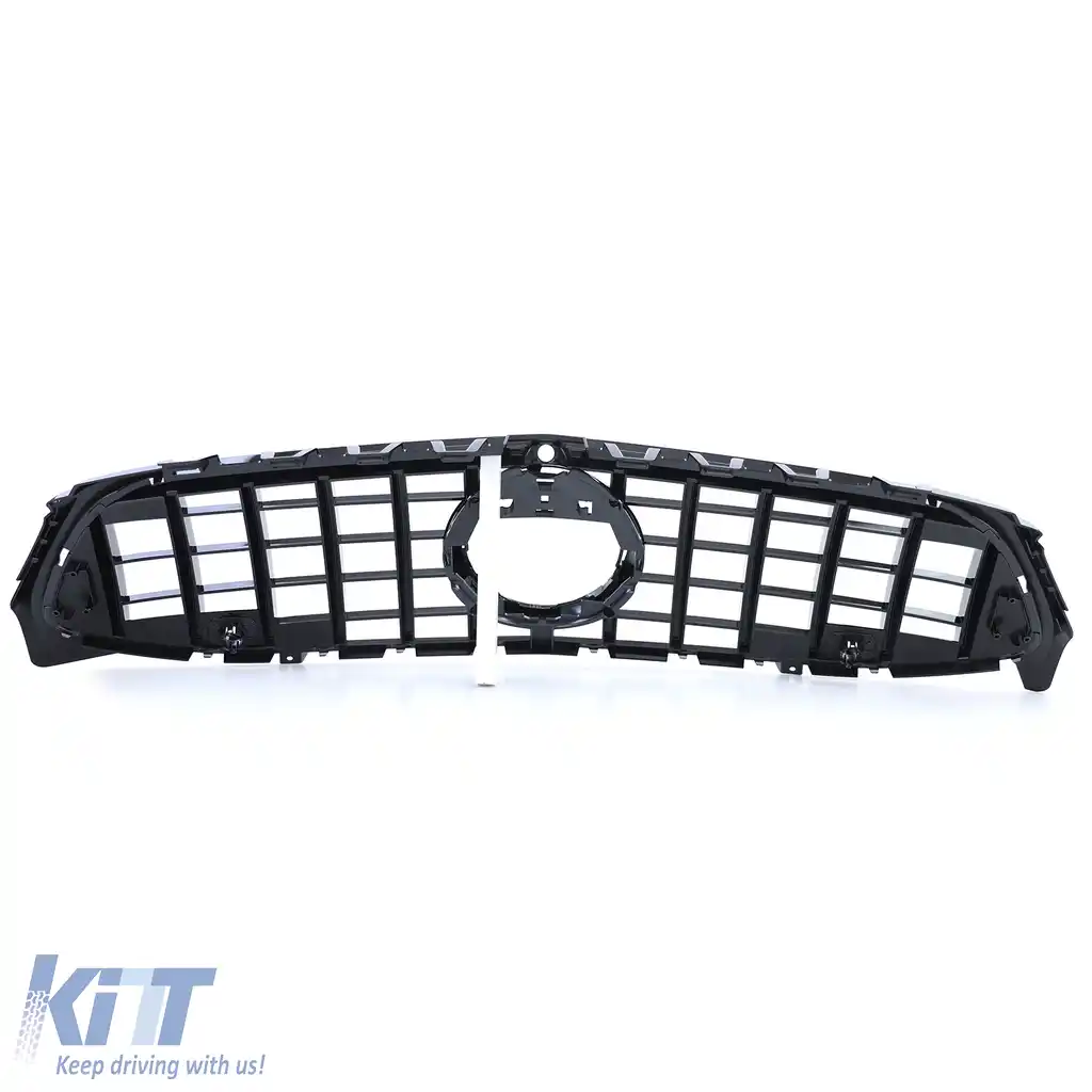 Grilaj radiator sport negru lucios potrivit pentru Mercedes CLA C118 X118 2019-2022-image-6257793