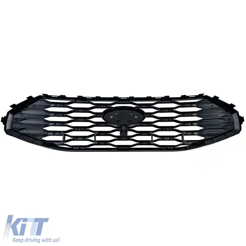 Grilaj radiator sport negru mat, potrivit pentru Ford Tourneo Transit Custom din 2023-image-6210883