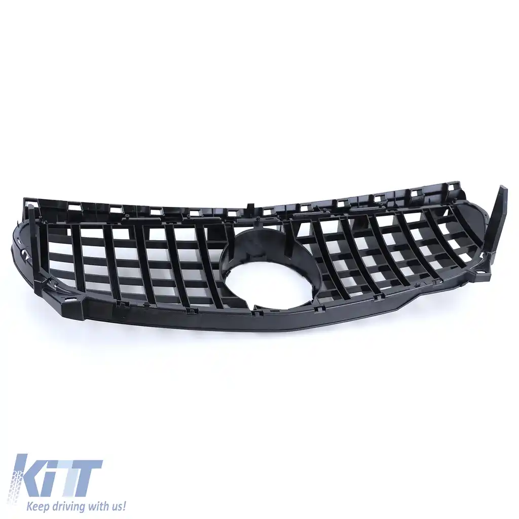 Grilaj sport crom negru lucios, potrivit pentru Mercedes CLA C117 pre-facelift 13-16-image-6203089