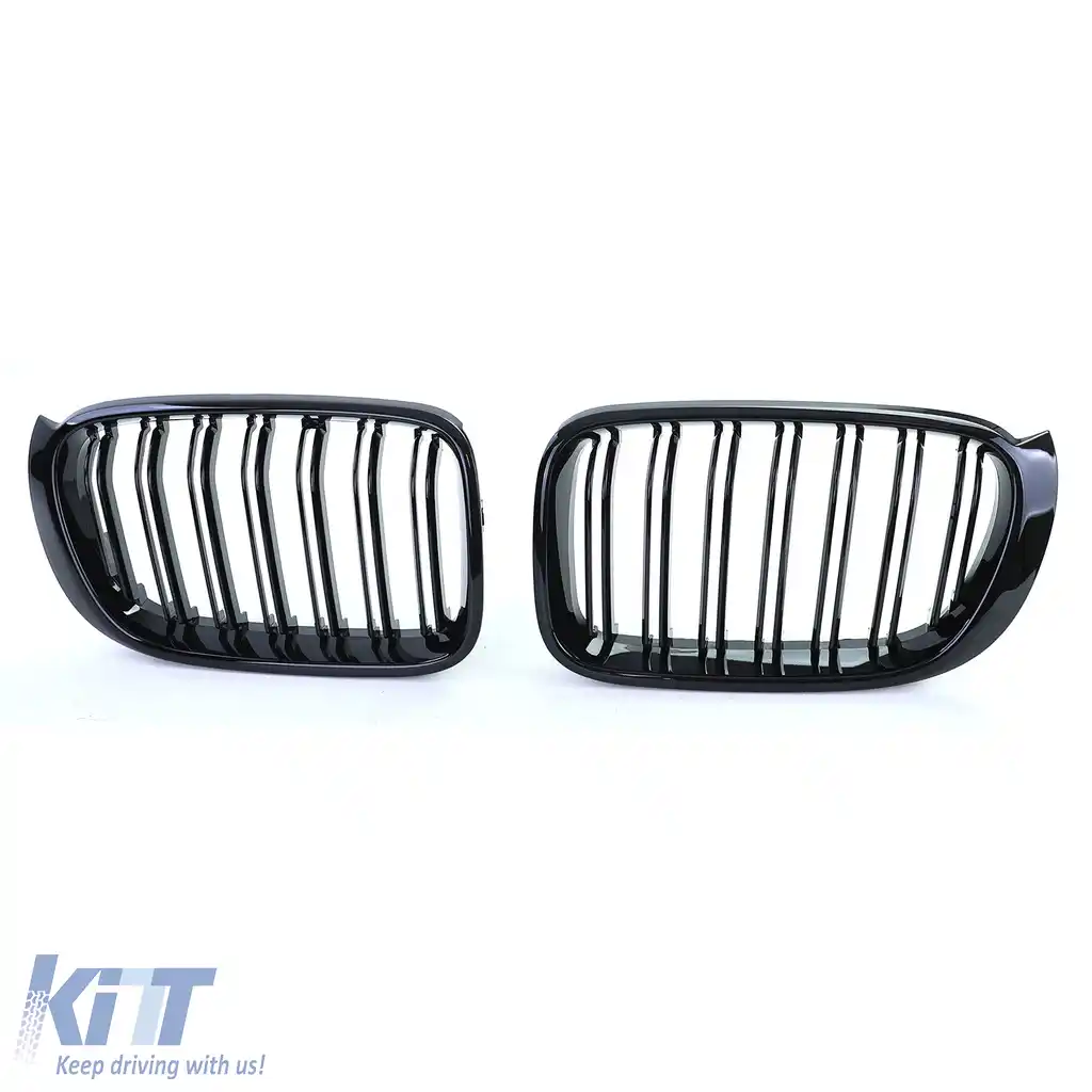 Grilaj sport cu dublu fante, lucios, potrivit pentru BMW X3 F25 X4 F26-image-6198268
