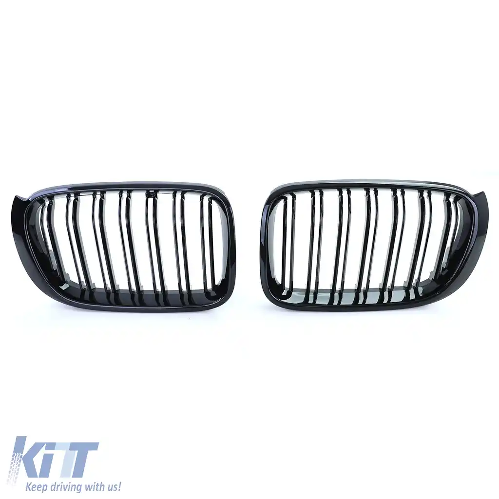 Grilaj sport cu dublu fante, lucios, potrivit pentru BMW X3 F25 X4 F26-image-6198271