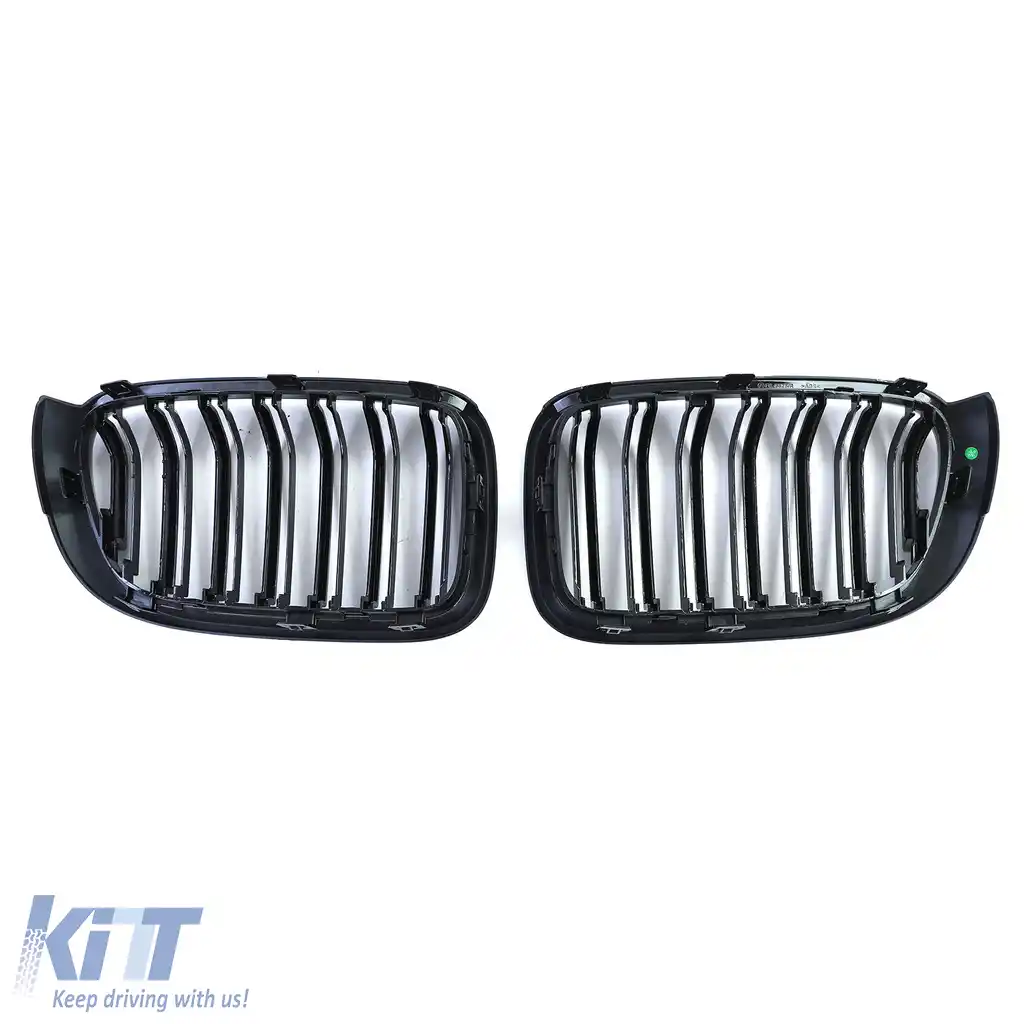 Grilaj sport cu dublu fante, lucios, potrivit pentru BMW X3 F25 X4 F26-image-6198274