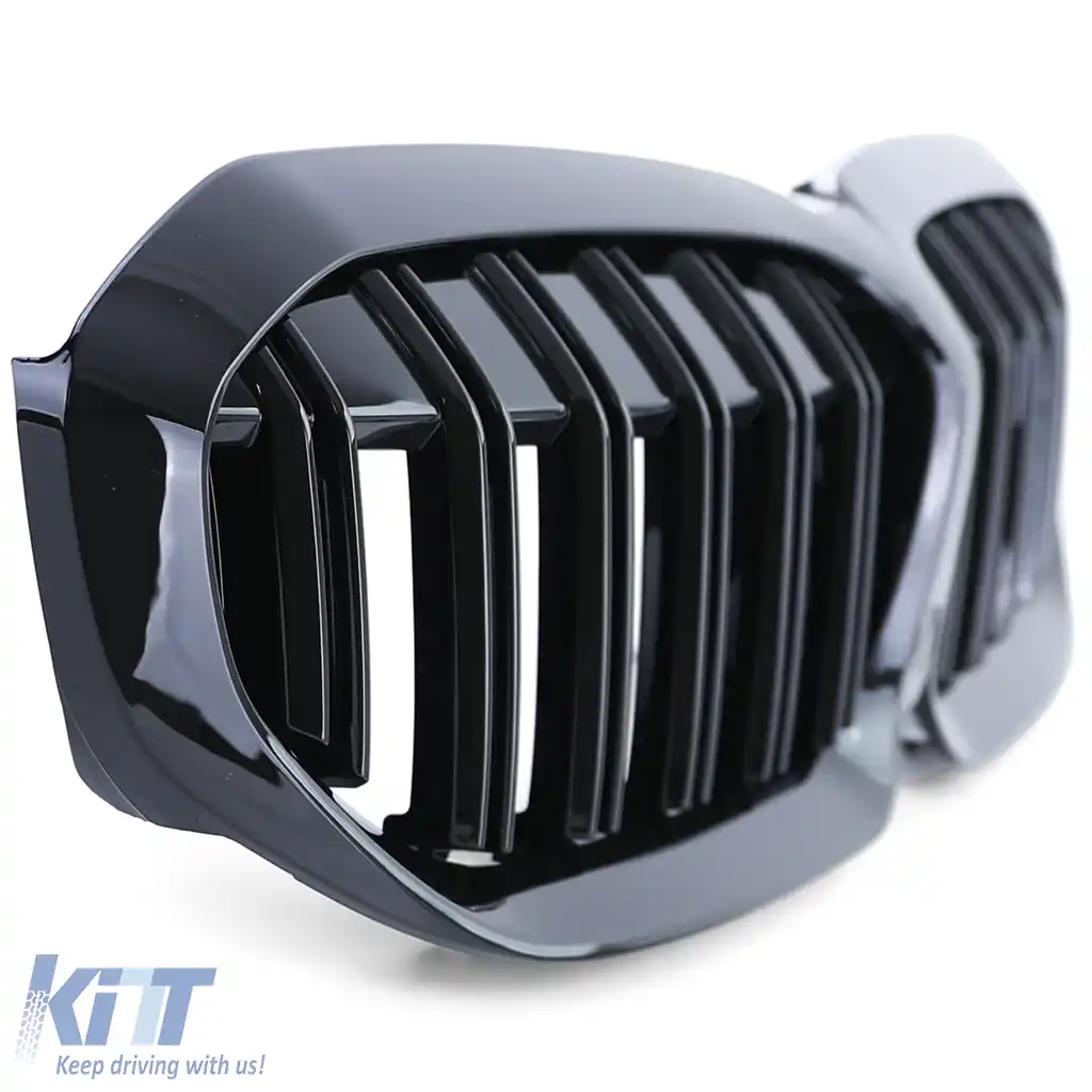 Grilaj sport cu dublu fante, lucios, potrivit pentru BMW Seria 3 G20 G21 din 2018-image-6200236