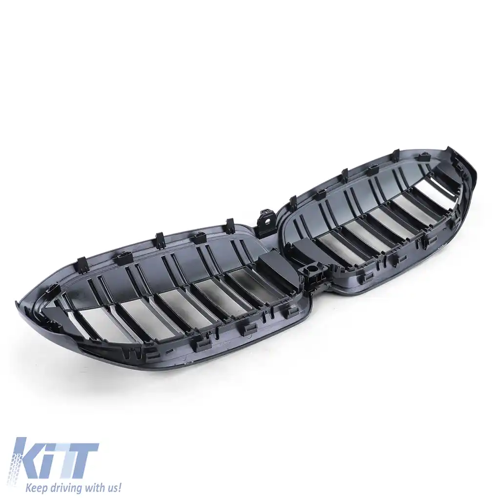 Grilaj sport cu dublu fante, lucios, potrivit pentru BMW Seria 3 G20 G21 din 2018-image-6200238
