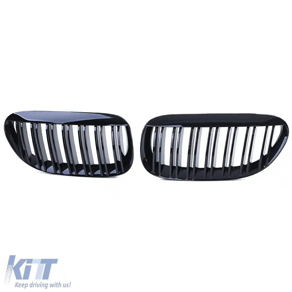 Grilaj sport cu dublu fante, lucios, potrivit pentru BMW Seria 6 E63 E64-image-6201738