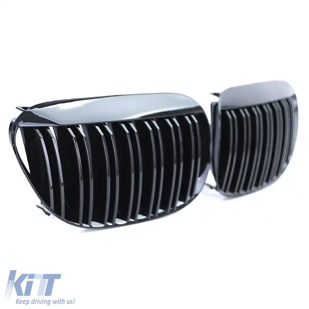 Grilaj sport cu dublu fante, lucios, potrivit pentru BMW Seria 6 E63 E64-image-6201740