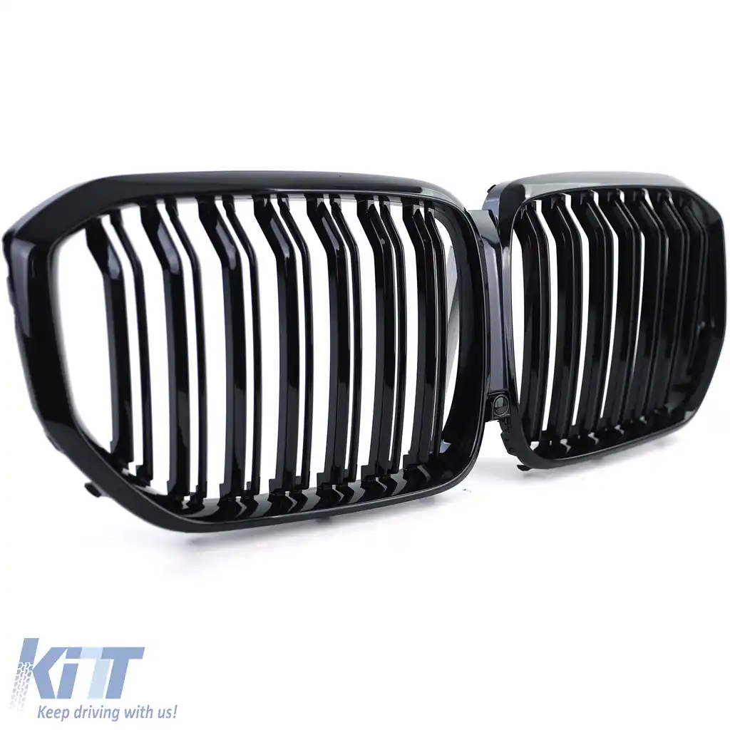 Grilaj sport cu dublu fante, lucios, potrivit pentru BMW X5 G05 din 18-image-6201997