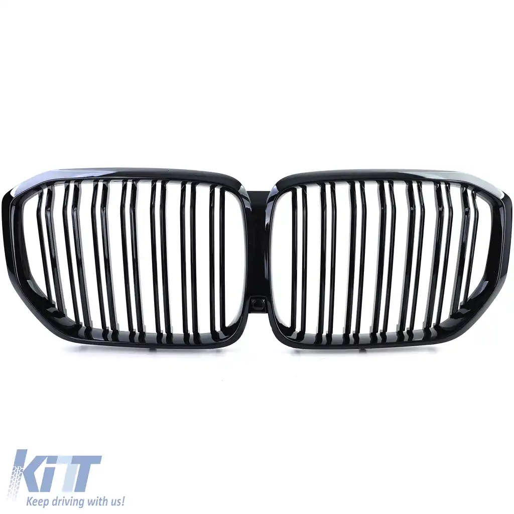 Grilaj sport cu dublu fante, lucios, potrivit pentru BMW X5 G05 din 18-image-6201998