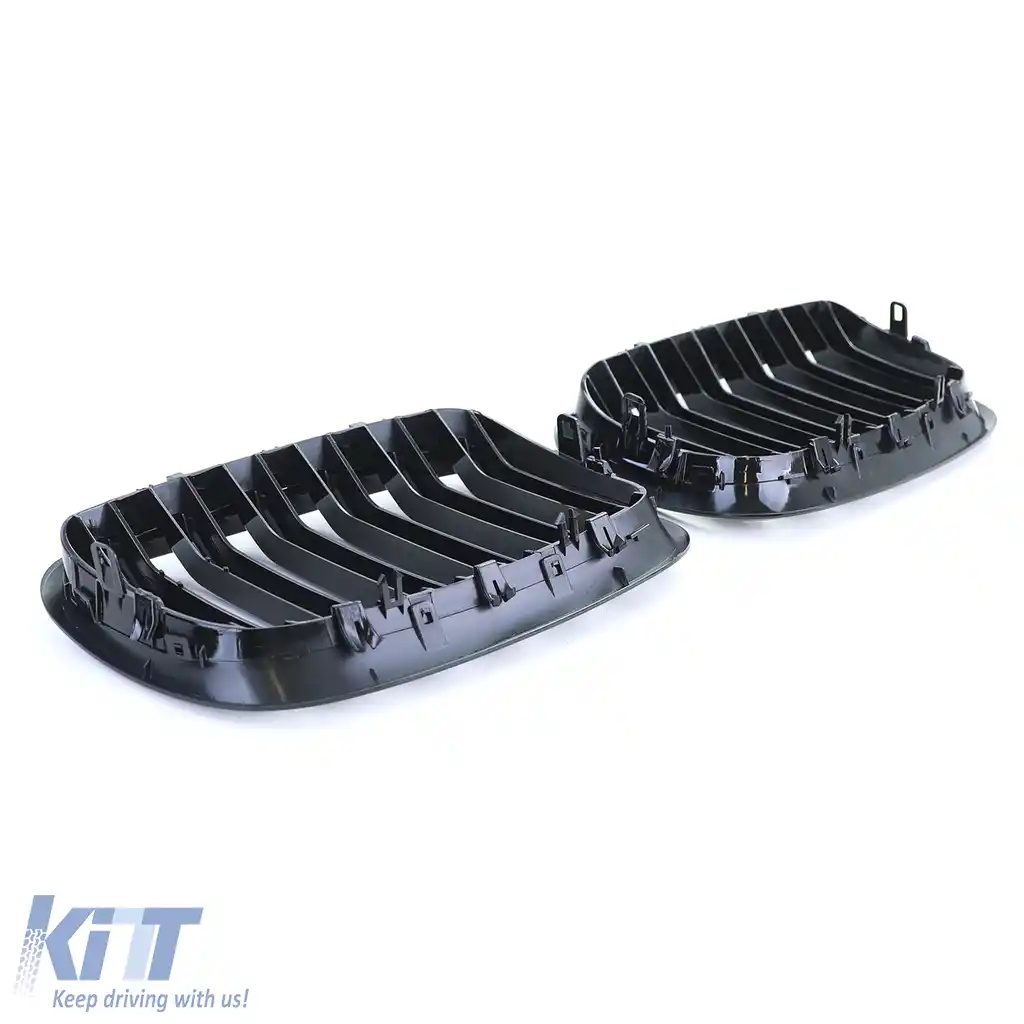 Grilaj sport cu dublu fante, lucios, potrivit pentru BMW X5 E70 X6 E71-image-6202406