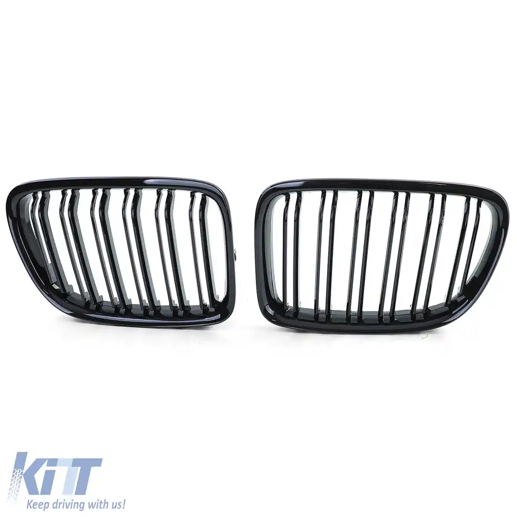 Grilaj sport cu dublu fante, lucios, potrivit pentru BMW X1 E84 09-15-image-6202940