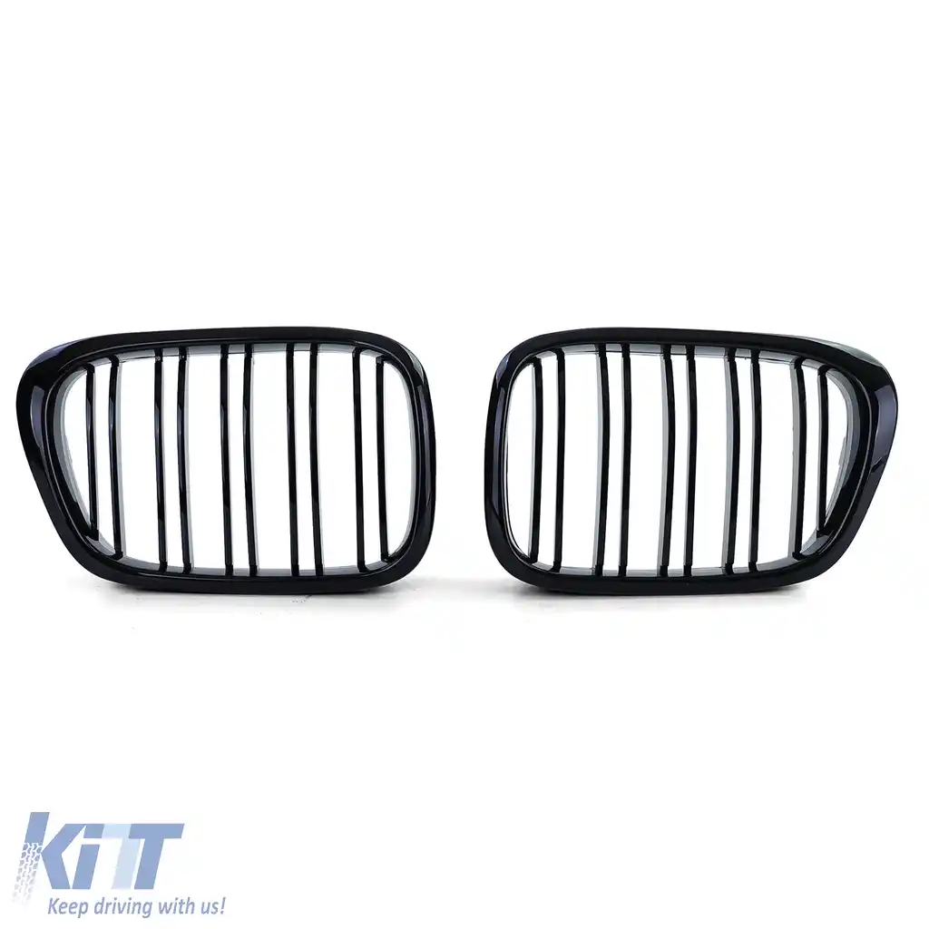Grilaj sport cu dublu fante, lucios, potrivit pentru BMW Seria 5 E39 95-03-image-6207178