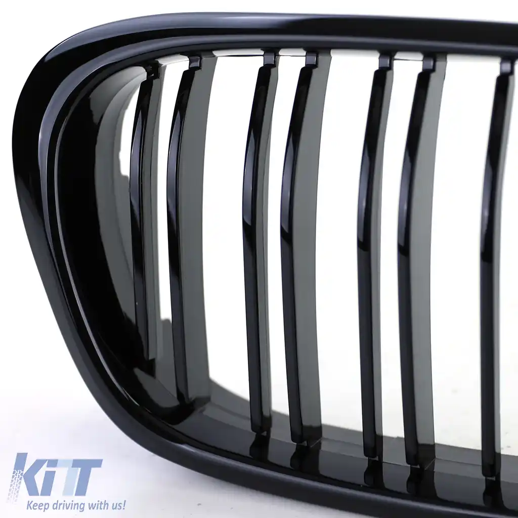 Grilaj sport cu dublu fante, lucios, potrivit pentru BMW Seria 5 E39 95-03-image-6207181