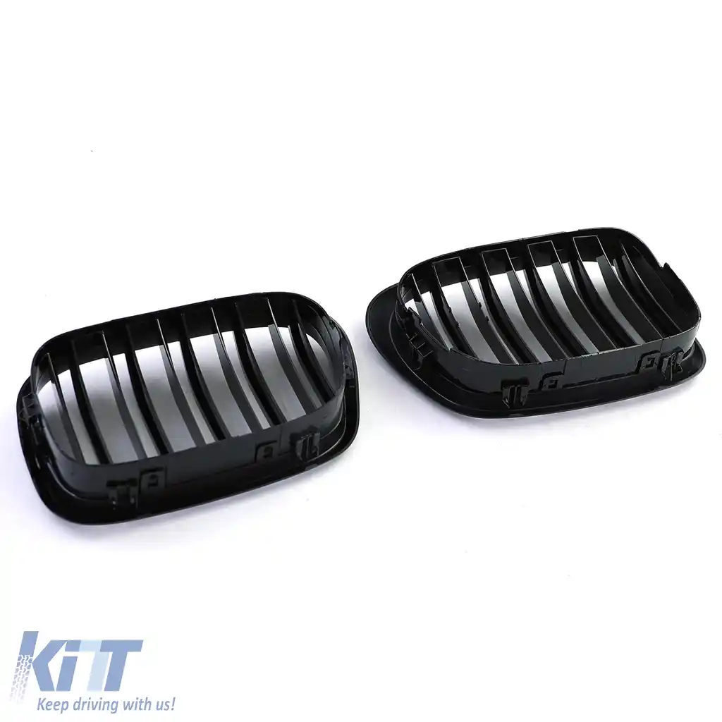Grilaj sport cu dublu fante, lucios, potrivit pentru BMW Seria 5 E39 95-03-image-6207183