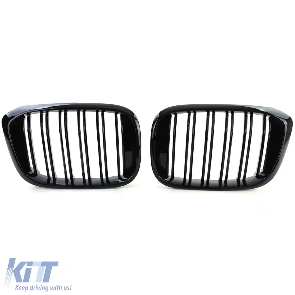 Grilaj sport cu dublu fante lucios, potrivit pentru BMW X3 G01 X4 G02 17-21-image-6261302