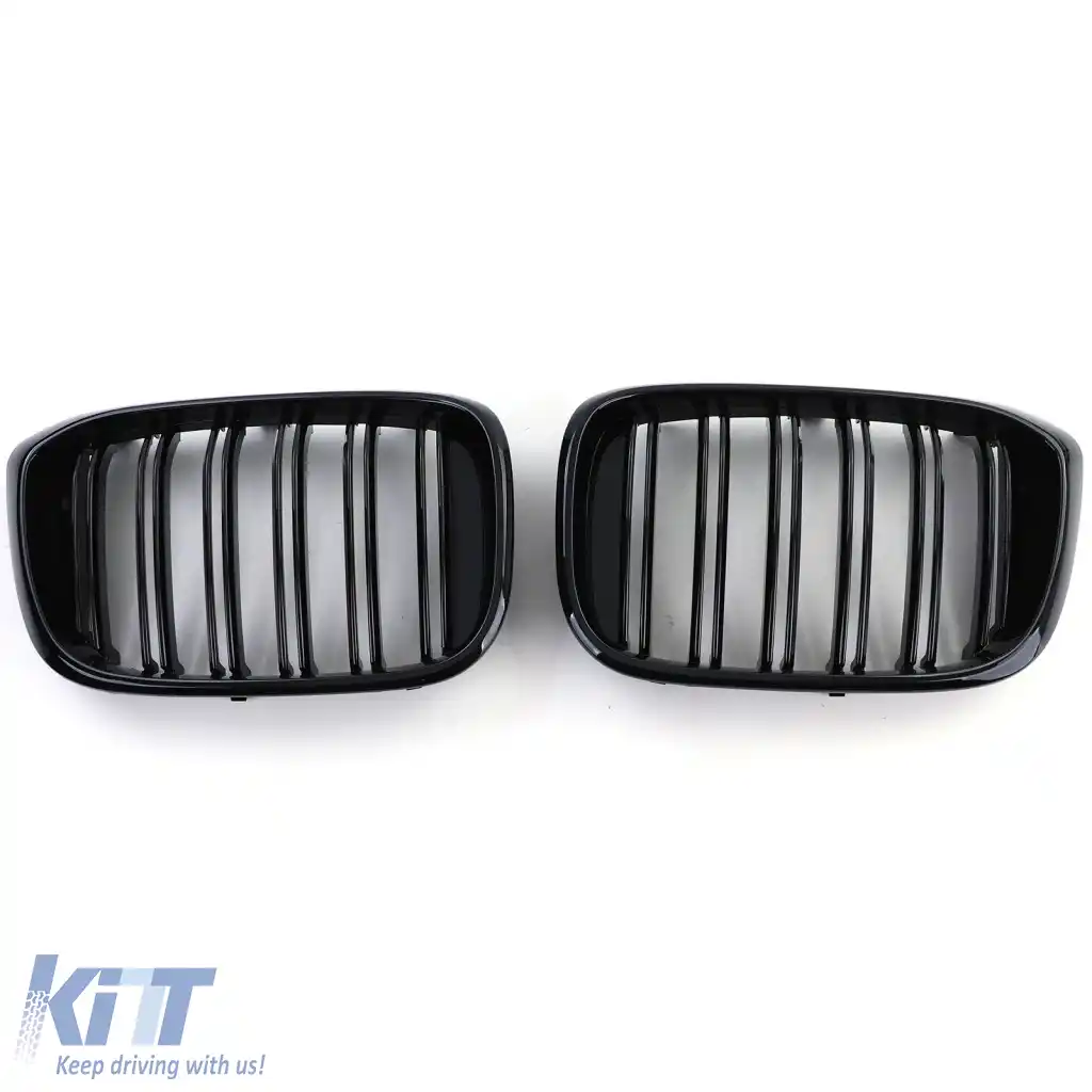 Grilaj sport cu dublu fante lucios, potrivit pentru BMW X3 G01 X4 G02 17-21-image-6261303