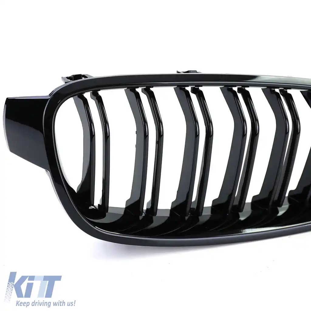 Grilaj sport cu dublu fante, negru lucios, potrivit pentru BMW F30 F31 11-19-image-6206421