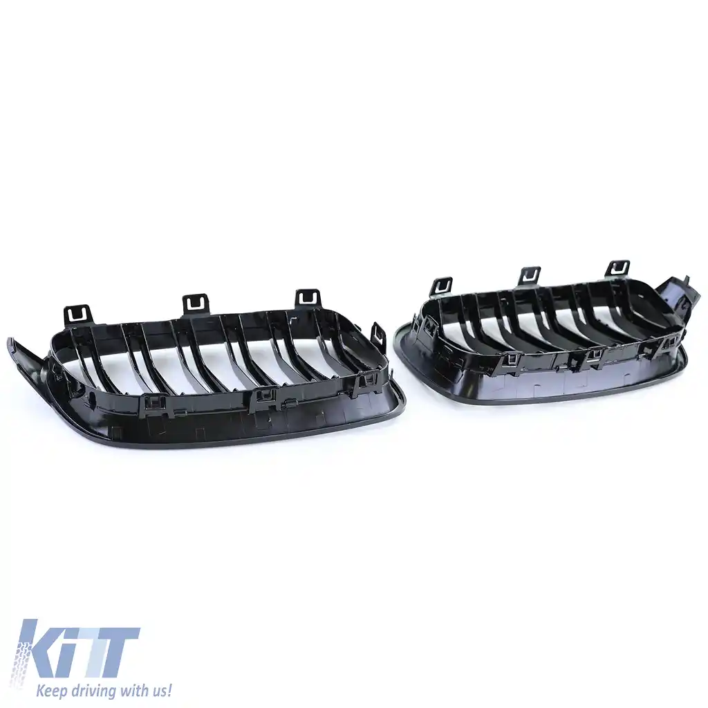 Grilaj sport cu dublu fante, negru lucios, potrivit pentru BMW F30 F31 11-19-image-6206423