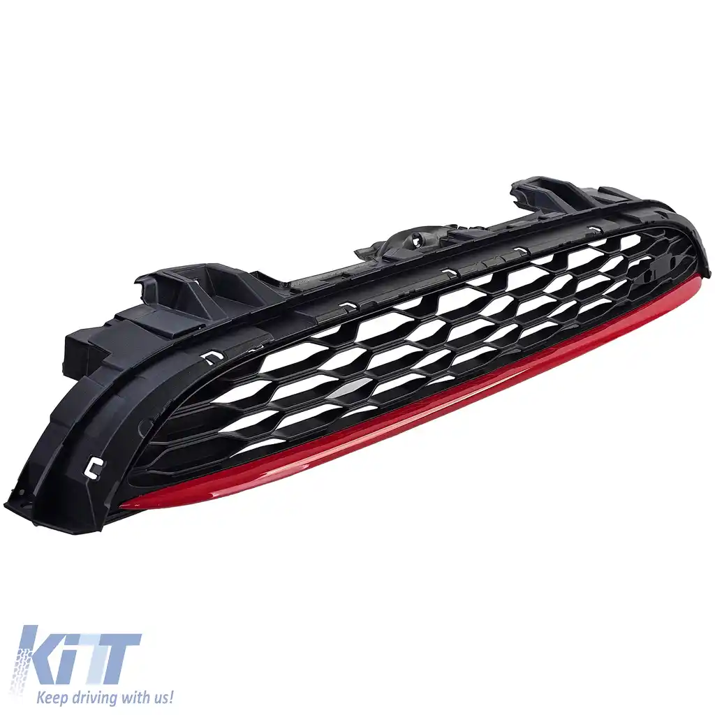Grilaj sport cu plasă și detalii roșii, potrivit pentru Mini One Cooper S F55 F56 F57 14-20-image-6205884