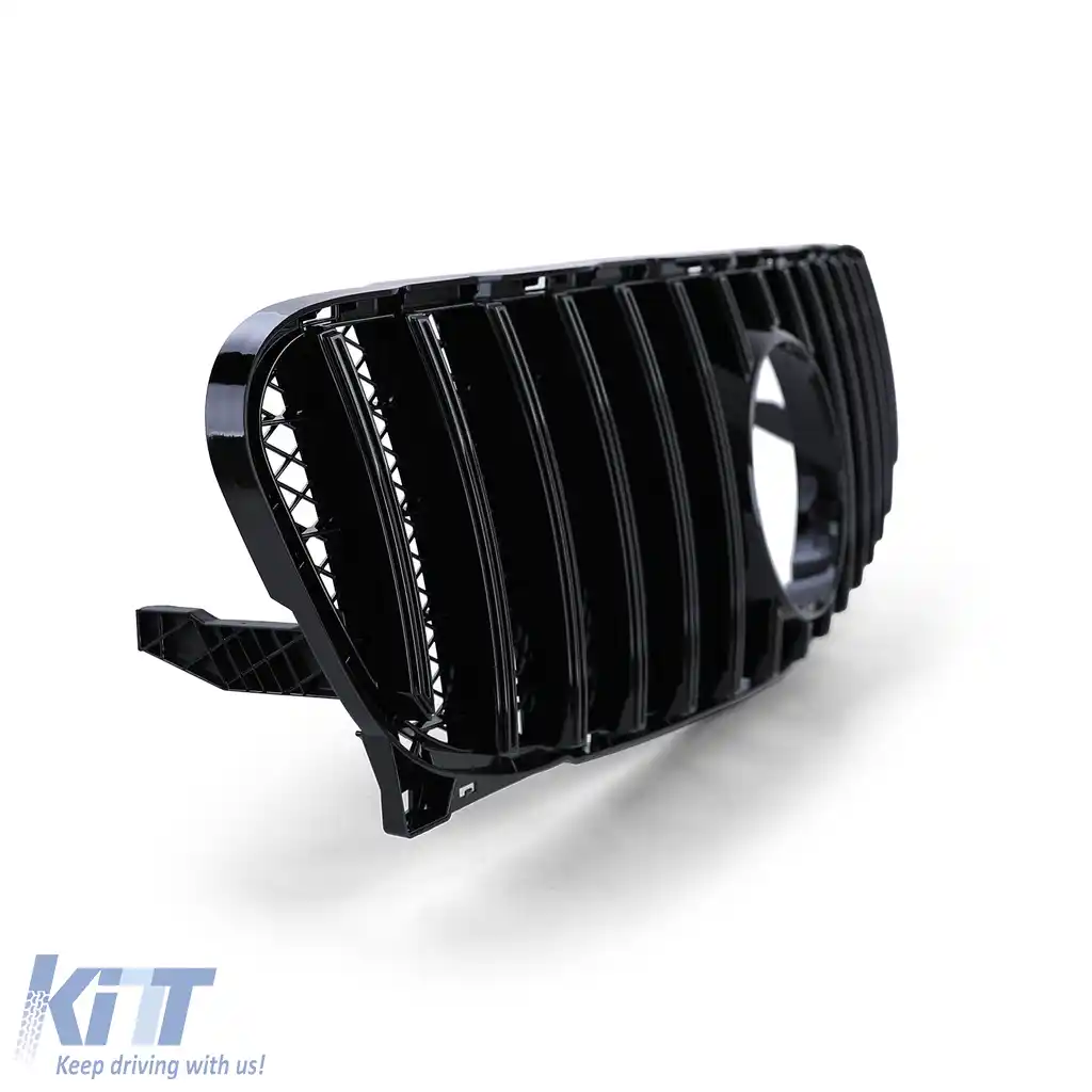 Grilaj sport grilă frontală negru lucios, potrivit pentru Mercedes GLA X156 2013-2016-image-6257430