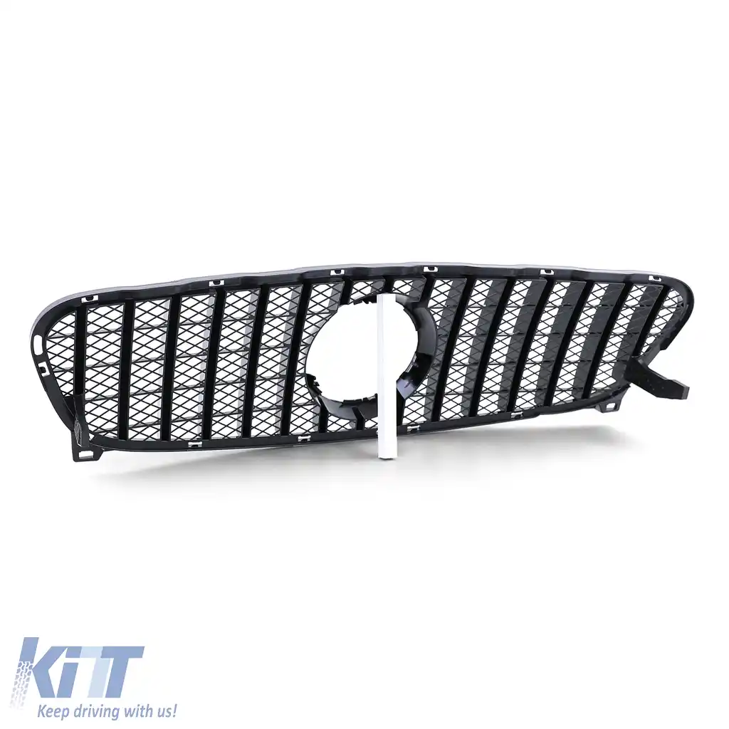 Grilaj sport grilă frontală negru lucios, potrivit pentru Mercedes GLA X156 2013-2016-image-6257432