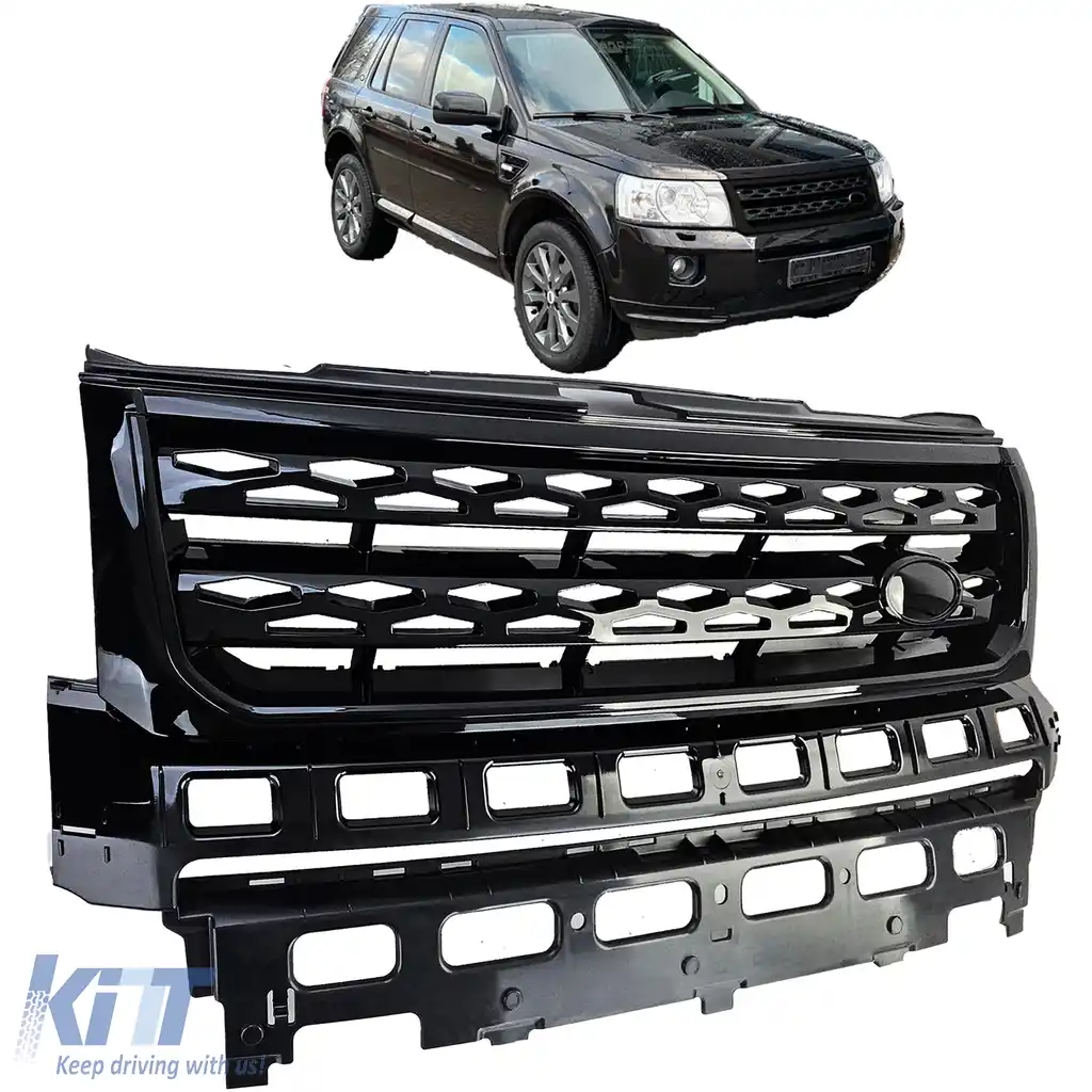 Grilaj sport lucios negru potrivit pentru Land Rover Freelander 2 07-14