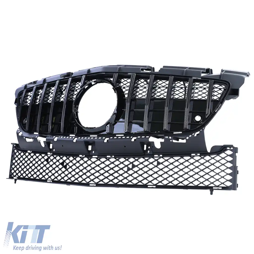 Grilaj sport lucios negru potrivit pentru Mercedes SLK R172 pre-facelift 11-15-image-6198117