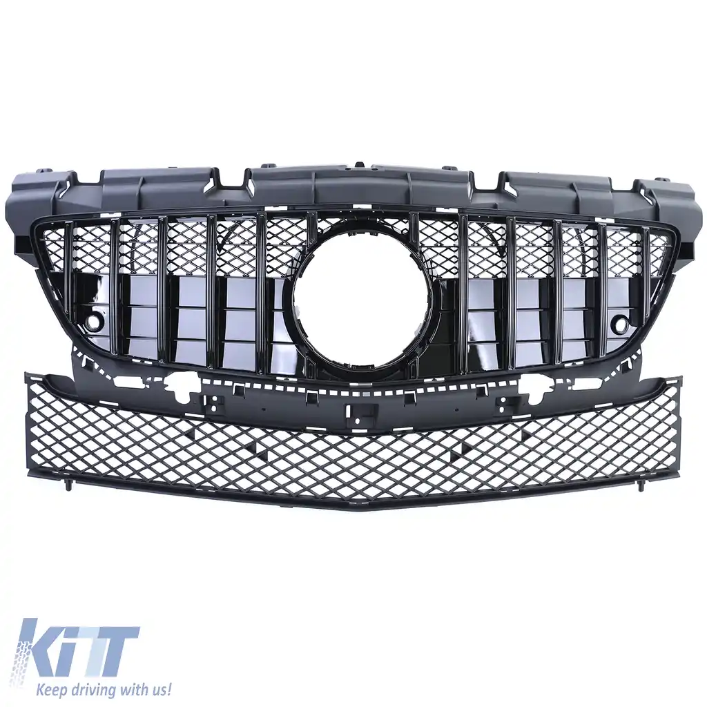 Grilaj sport lucios negru potrivit pentru Mercedes SLK R172 pre-facelift 11-15-image-6198119