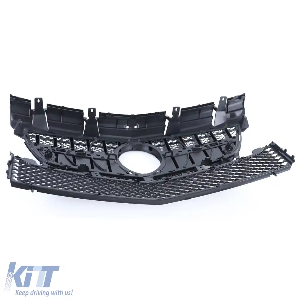 Grilaj sport lucios negru potrivit pentru Mercedes SLK R172 pre-facelift 11-15-image-6198121