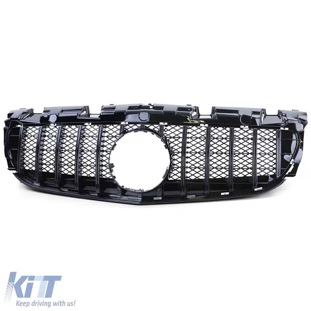 Grilaj sport lucios negru potrivit pentru Mercedes SLC R172 Facelift 2016-2021-image-6209699