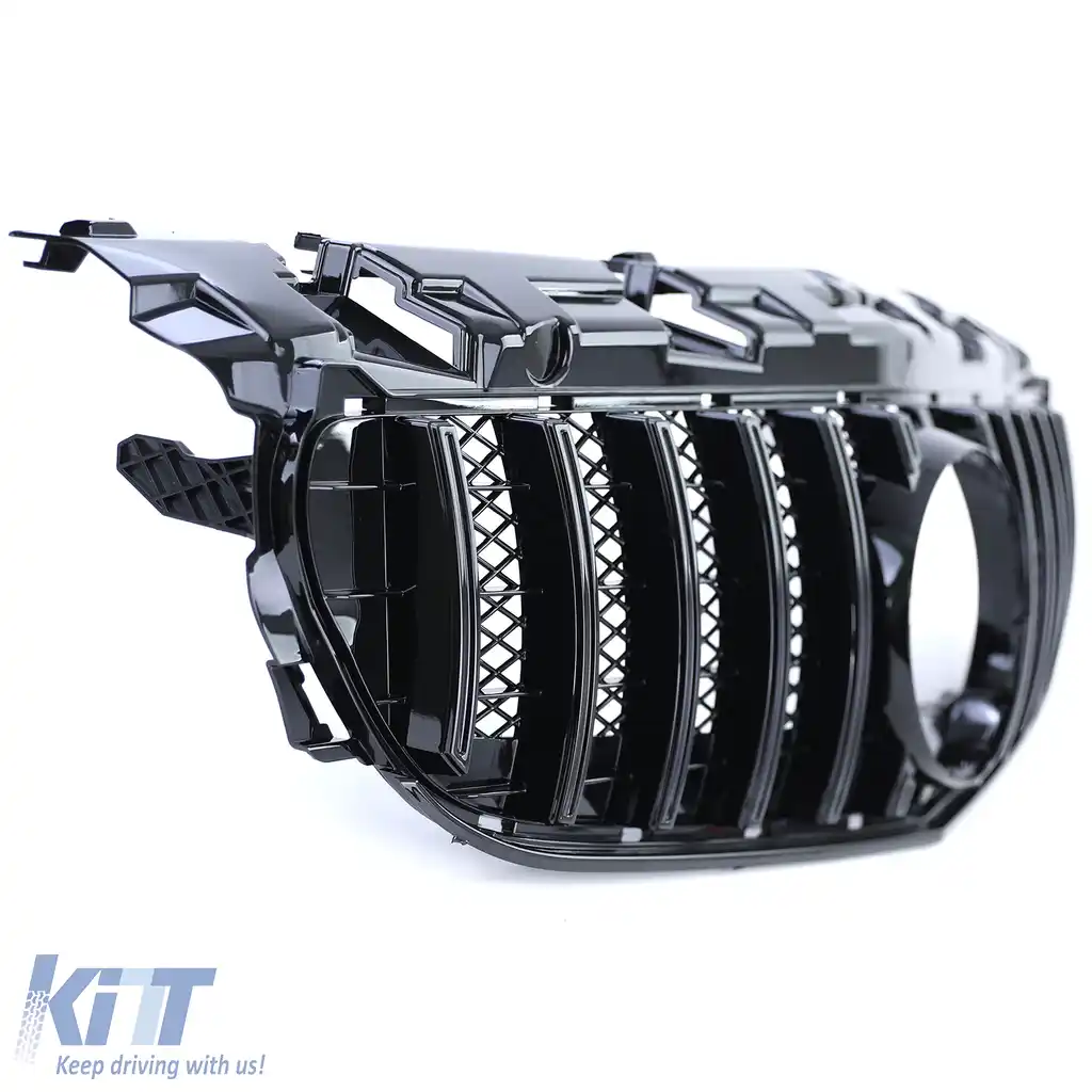 Grilaj sport lucios negru potrivit pentru Mercedes SLC R172 Facelift 2016-2021-image-6209701