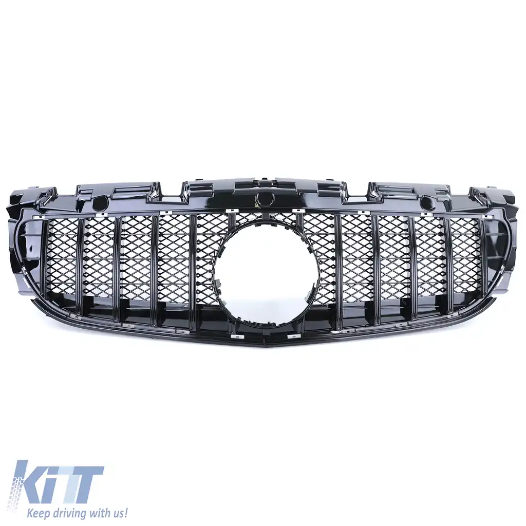Grilaj sport lucios negru potrivit pentru Mercedes SLC R172 Facelift 2016-2021-image-6209702
