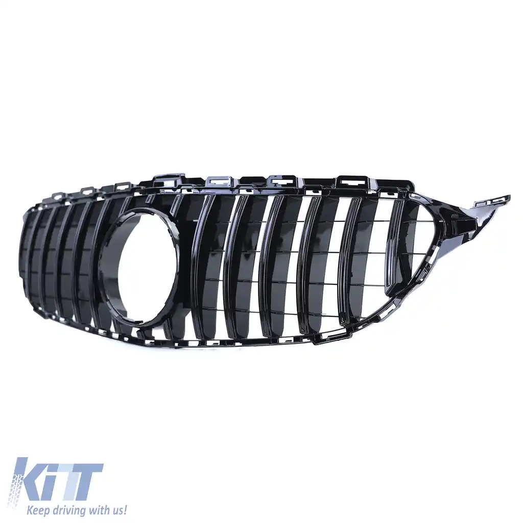 Grilaj sport lucios negru potrivit pentru Mercedes C-Class W205 S205 2014-2018-image-6257183