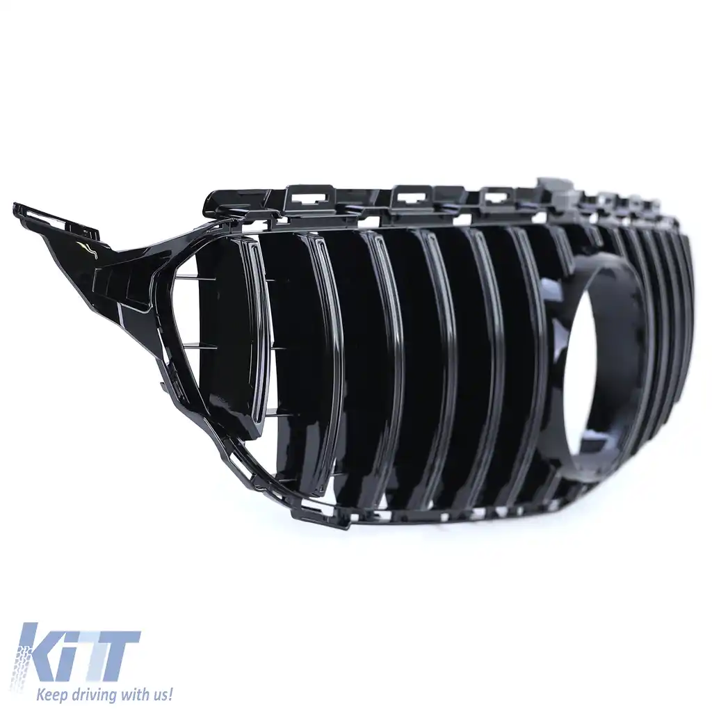 Grilaj sport lucios negru potrivit pentru Mercedes C-Class W205 S205 2014-2018-image-6257184