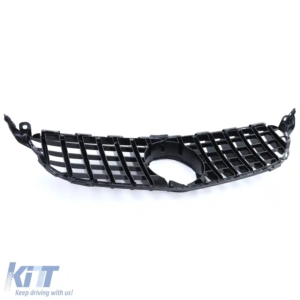 Grilaj sport lucios negru potrivit pentru Mercedes C-Class W205 S205 2014-2018-image-6257187