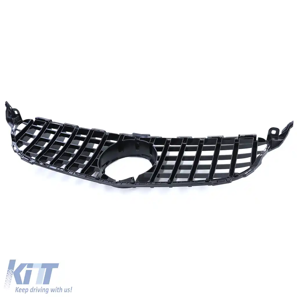 Grilaj sport lucios negru potrivit pentru Mercedes C-Class W205 S205 2014-2018-image-6257188
