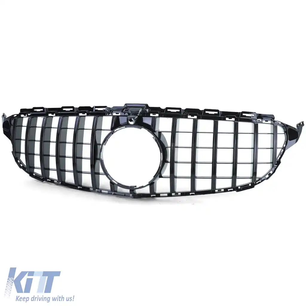 Grilaj sport lucios negru, potrivit pentru Mercedes C-Class W205 S205 2014-2018-image-6326120