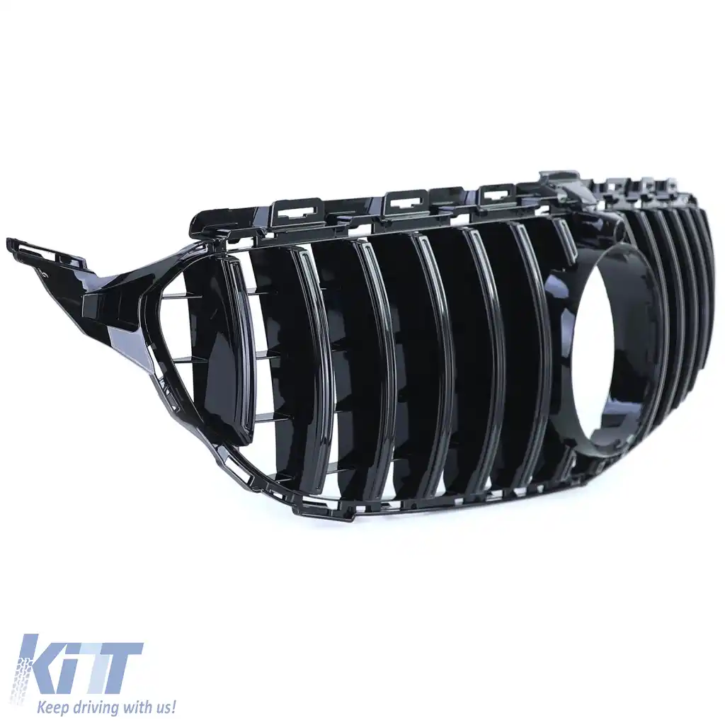 Grilaj sport lucios negru, potrivit pentru Mercedes C-Class W205 S205 2014-2018-image-6326121