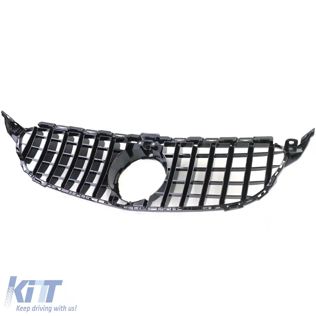 Grilaj sport lucios negru, potrivit pentru Mercedes C-Class W205 S205 2014-2018-image-6326125