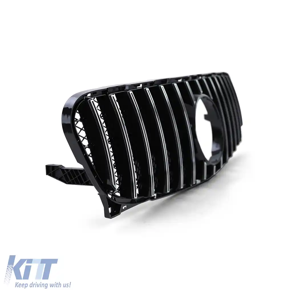 Grilaj sport negru lucios cromat potrivit pentru Mercedes GLA X156 13-16-image-6191840