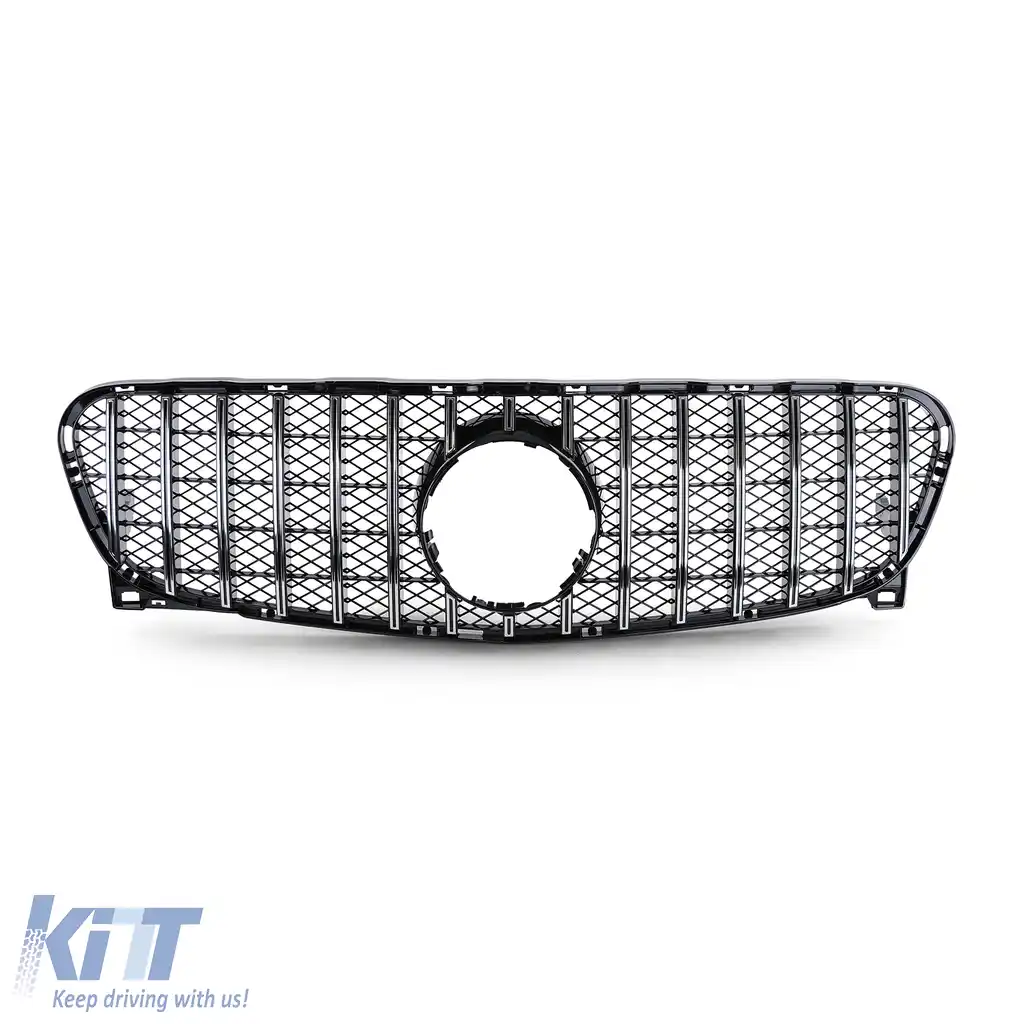 Grilaj sport negru lucios cromat potrivit pentru Mercedes GLA X156 13-16-image-6191841