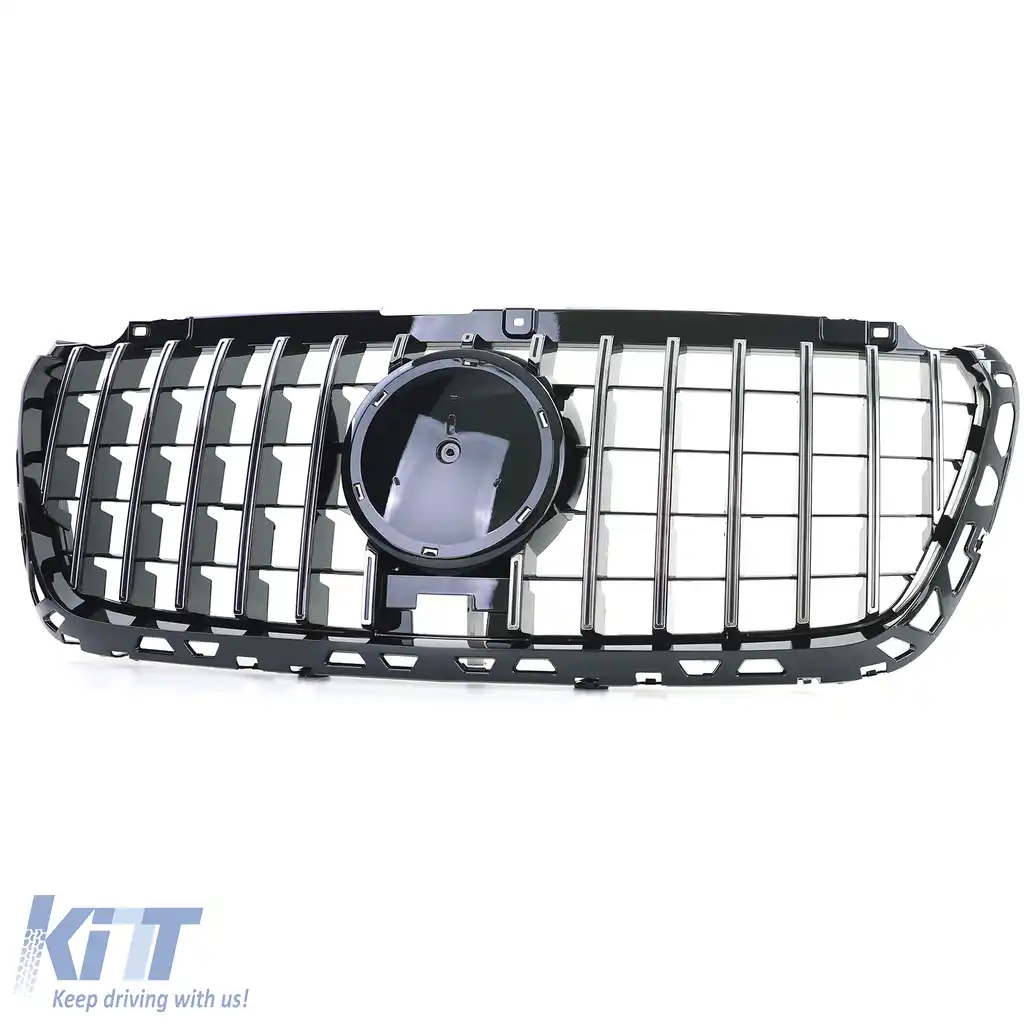 Grilaj sport negru lucios cromat, potrivit pentru Mercedes Sprinter W907 910 din 18-image-6201302