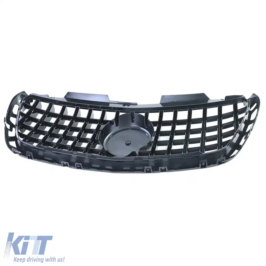 Grilaj sport negru lucios cromat, potrivit pentru Mercedes Sprinter W907 910 din 18-image-6201306