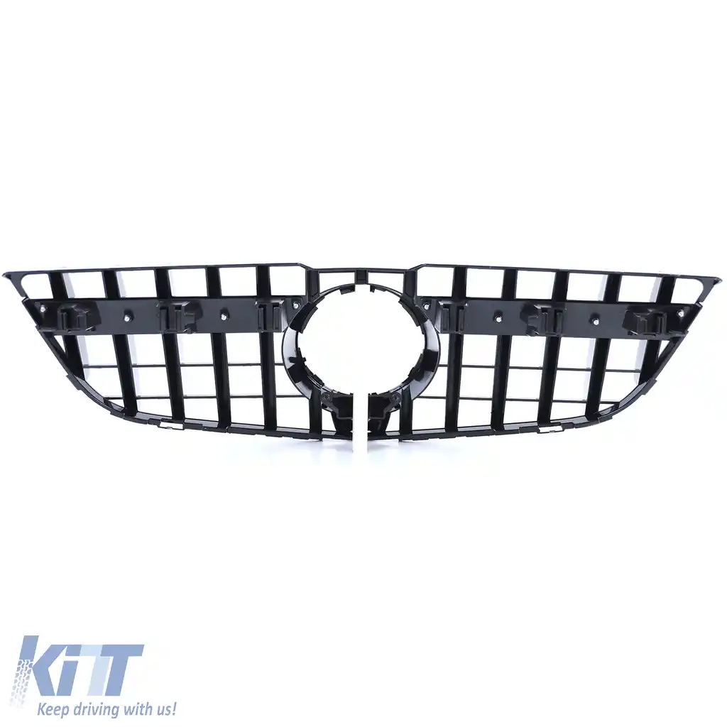 Grilaj Sport Negru Lucios cu Crom pentru Mercedes GLK X204 Facelift 2012-2015-image-6198581