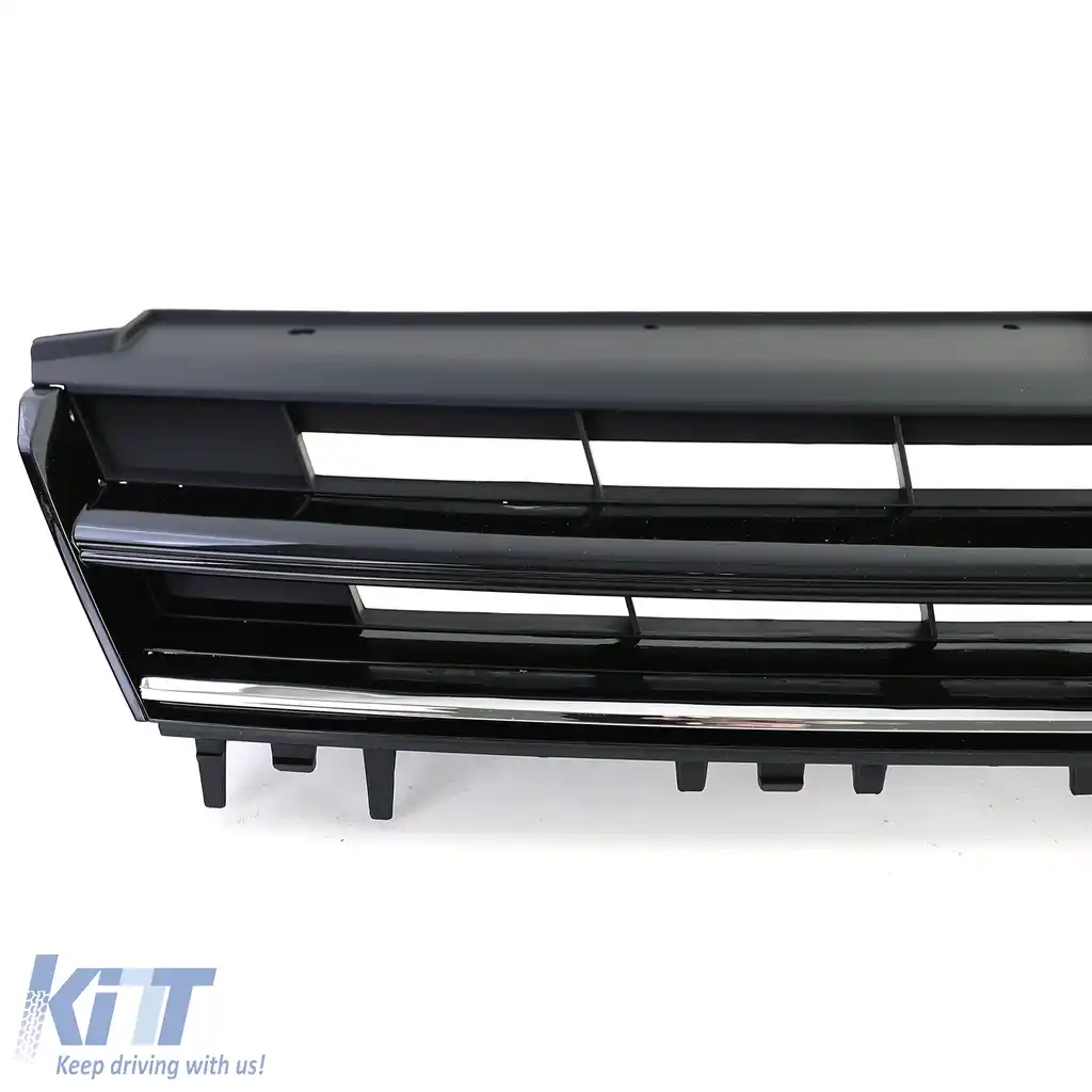 Grilaj sport negru lucios cu detalii cromate, potrivit pentru VW Golf 7, inclusiv GTI 12-17-image-6207371