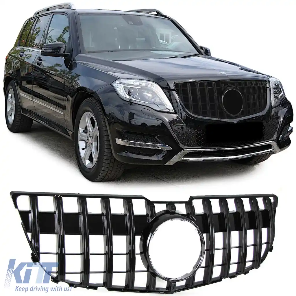 Grilaj sport negru lucios potrivit pentru Mercedes GLK X204 pre-facelift 08-12