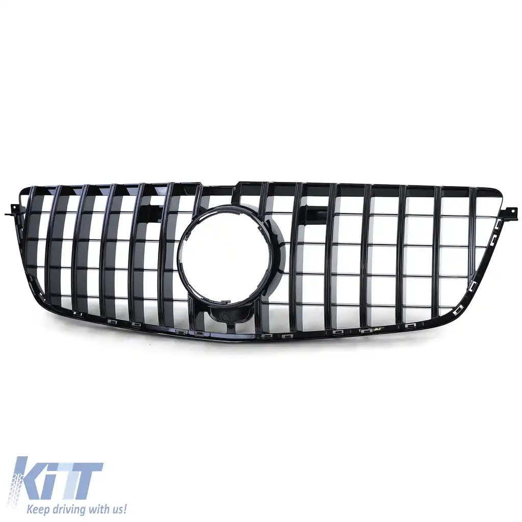 Grilaj sport negru lucios potrivit pentru Mercedes GL X166 pre-facelift 2012-2015-image-6198171