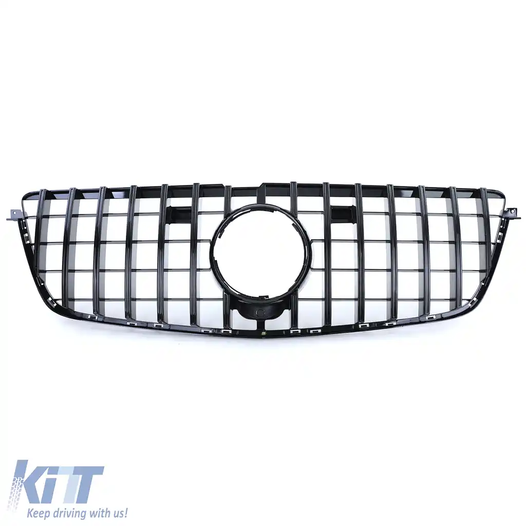 Grilaj sport negru lucios potrivit pentru Mercedes GL X166 pre-facelift 2012-2015-image-6198174