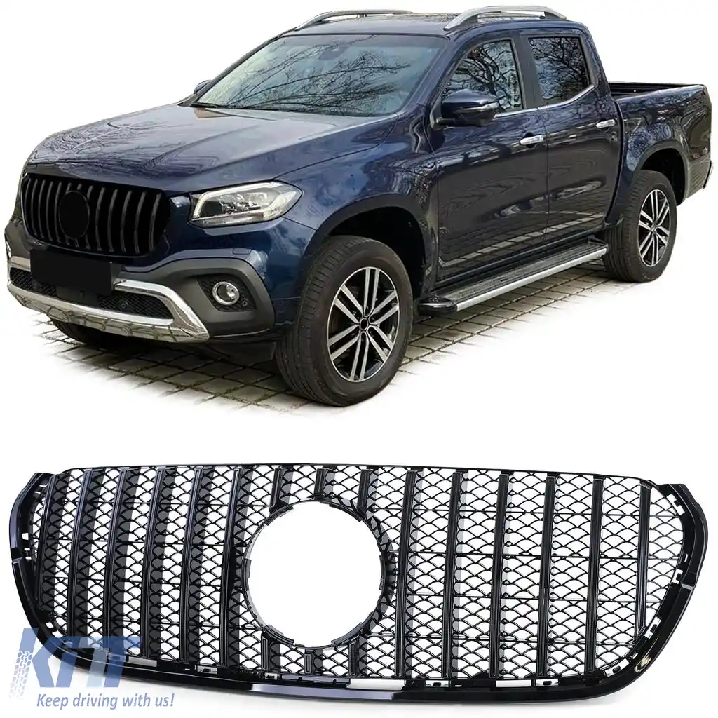 Grilaj Sport Negru Lucios potrivit pentru Mercedes X Class W470 17-20