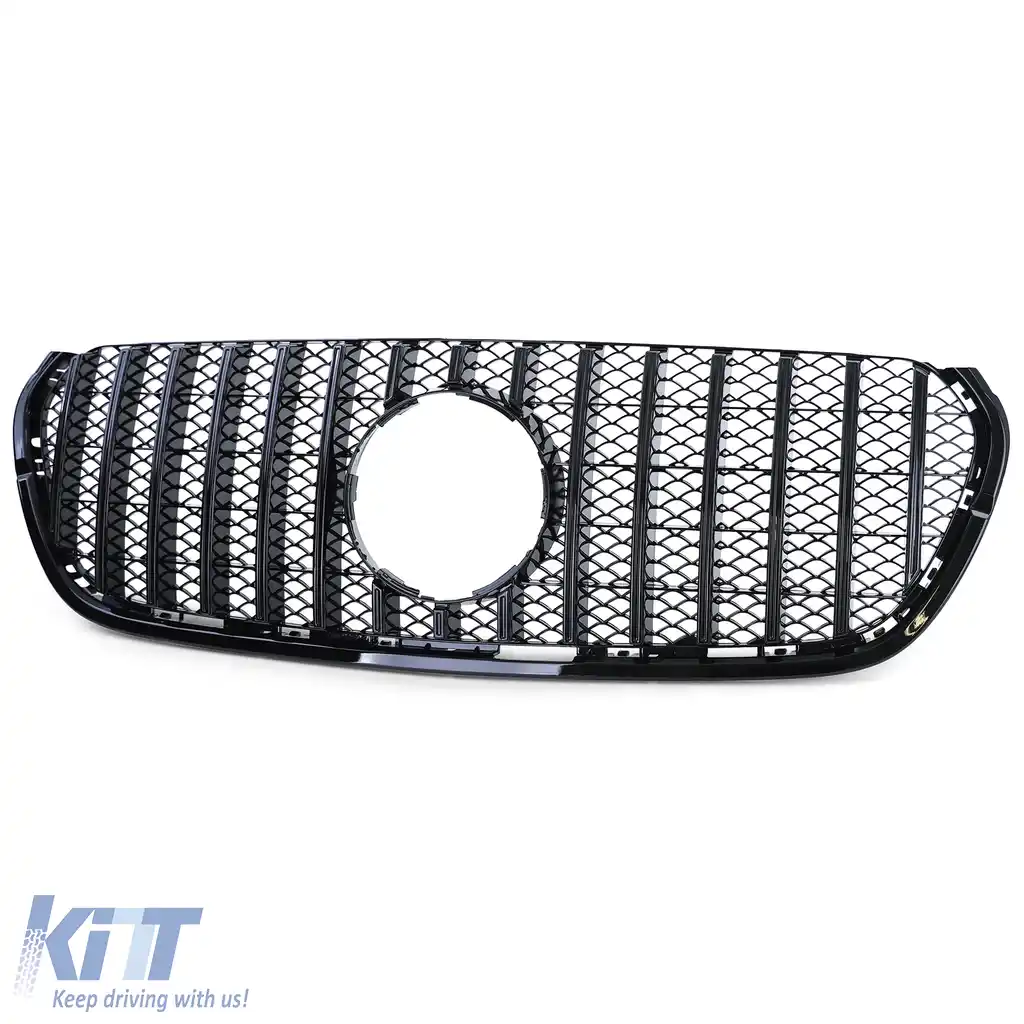 Grilaj Sport Negru Lucios potrivit pentru Mercedes X Class W470 17-20-image-6203091